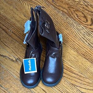 NWT Link Girl's Justina-53K Round toe
Chunky Block Low Heel Mid-calf Boots